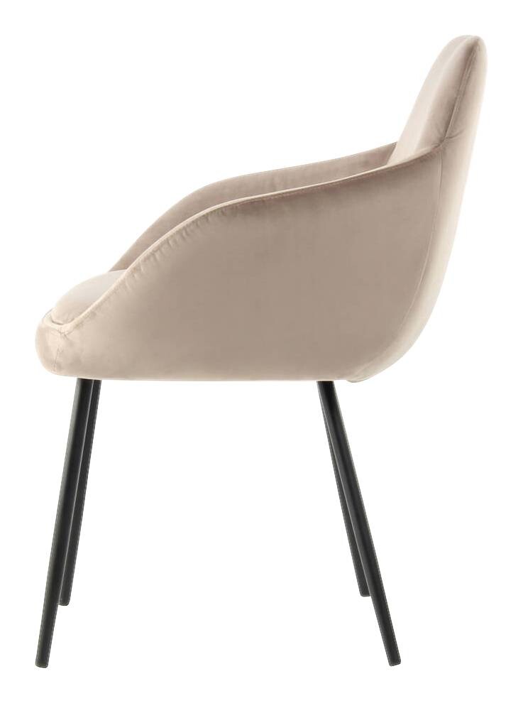 Stuhl Cobain 800 2er hellbraun Microfaser B/H/T: ca. 60,5x81x60 cm