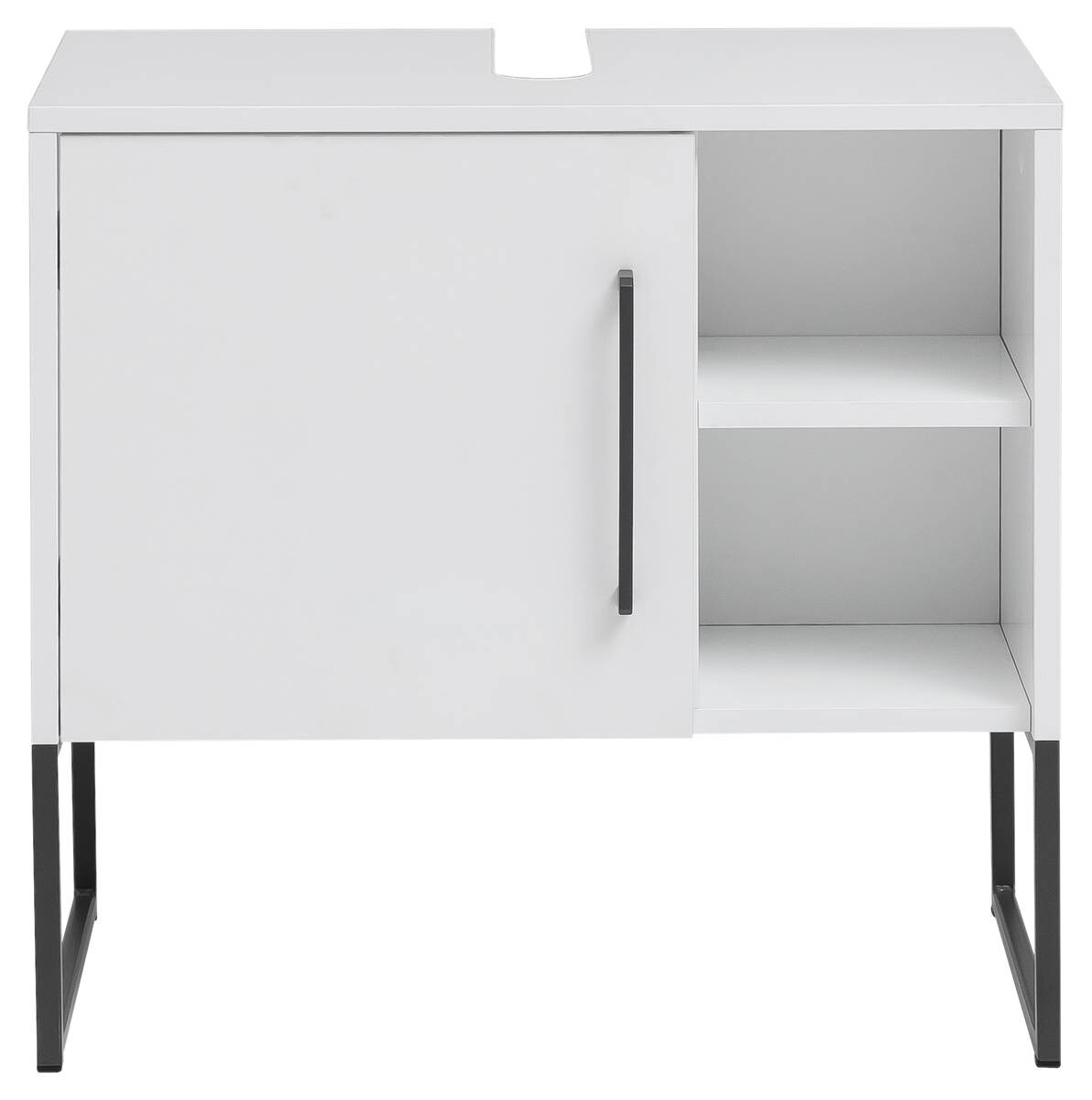 Waschbeckenunterschrank Limone weiß B/H/T: ca. 60,4x59,9x33,1 cm