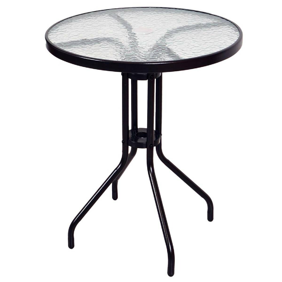 VCM Balkon-Set braun Polyrattan B/H/T: ca. 53x73x60 cm
