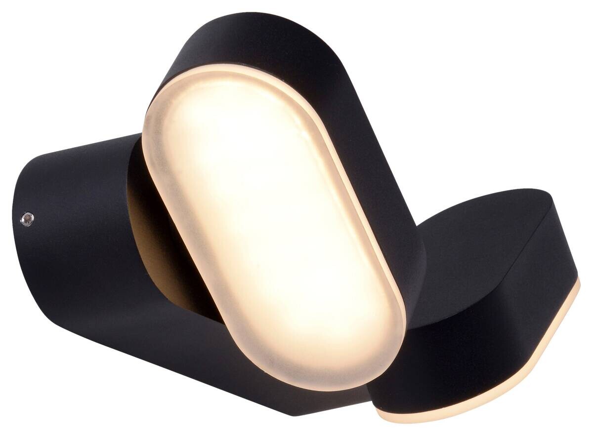 Außenwandleuchte 1061622 schwarz B/H/L: ca. 10x5,4x23 cm