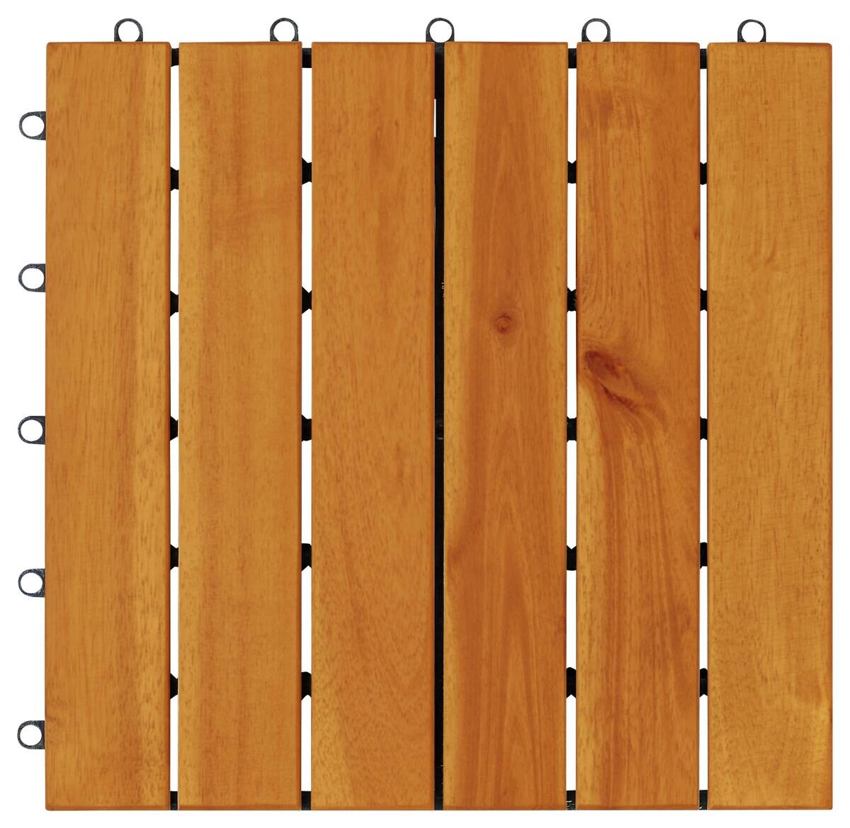 POCOline Terrassenfliese Akazie Akazie B/L: ca. 30x30 cm