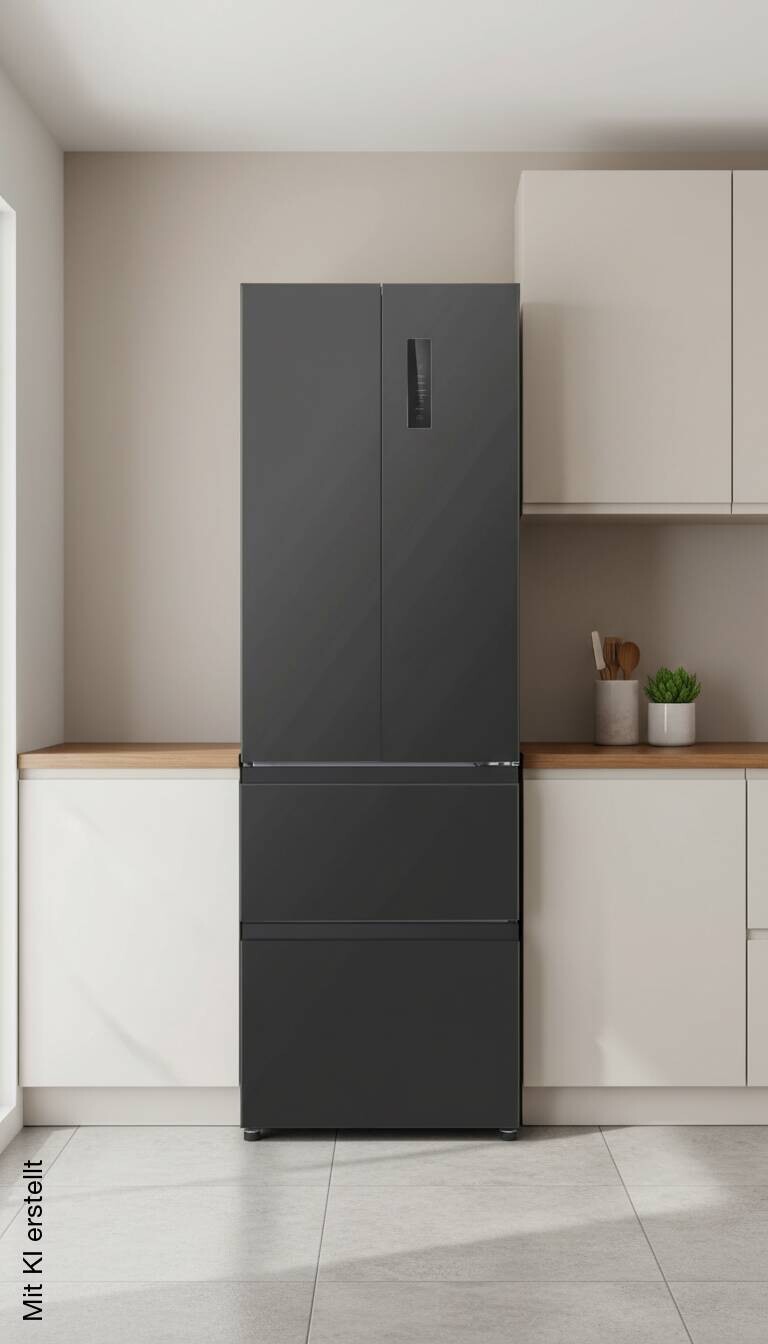 POCOline French-Door Kühl-/Gefrierkombination MD191-400ESNF schwarz B/H/T: ca. 60x190,8x63,8 cm