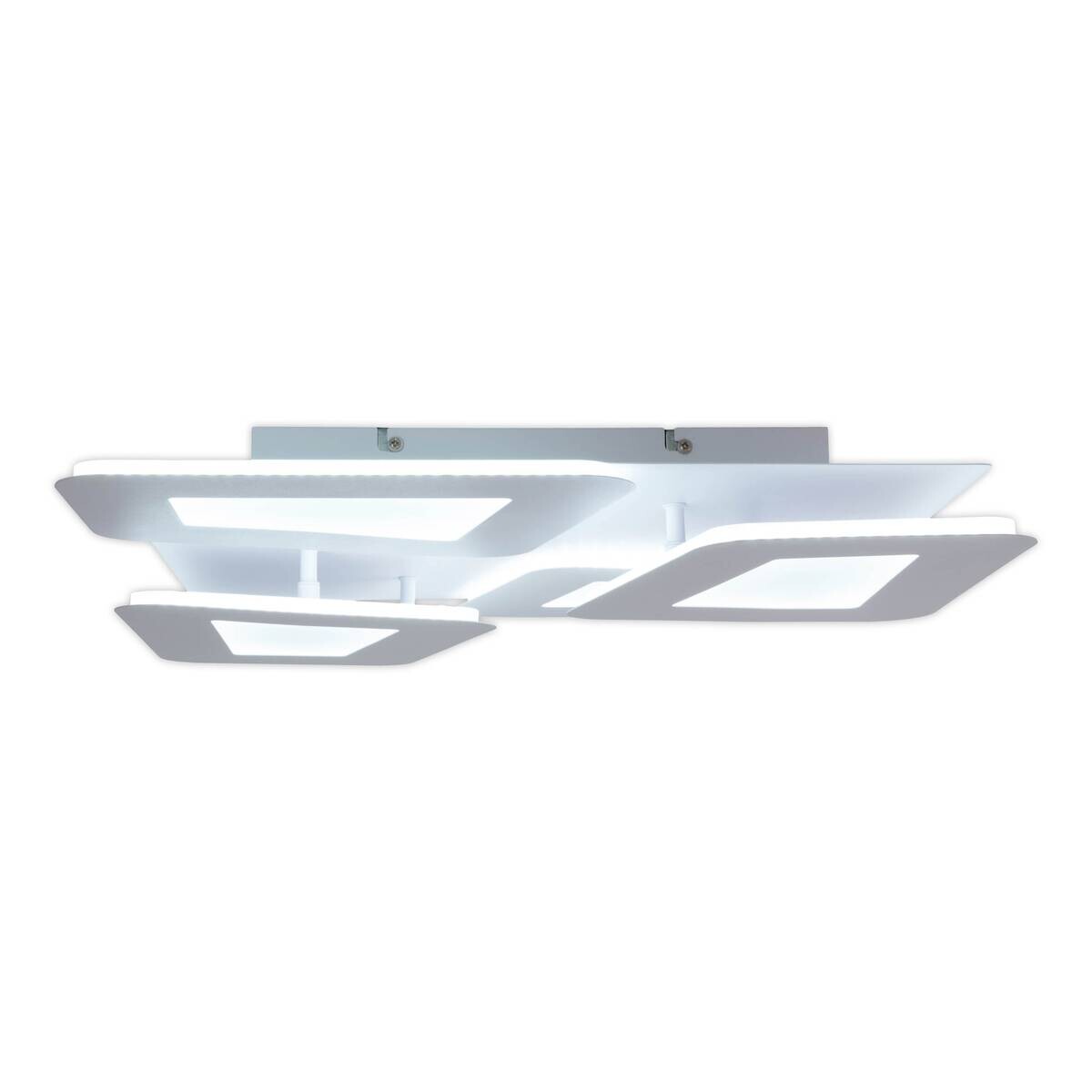 Näve Leuchten LED-Deckenleuchte weiß Metall Kunststoff B/H/T: ca. 48x8x48 cm