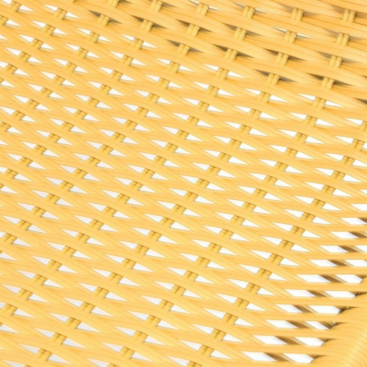 VCM Balkon-Set beige Polyrattan B/H/T: ca. 53x73x60 cm