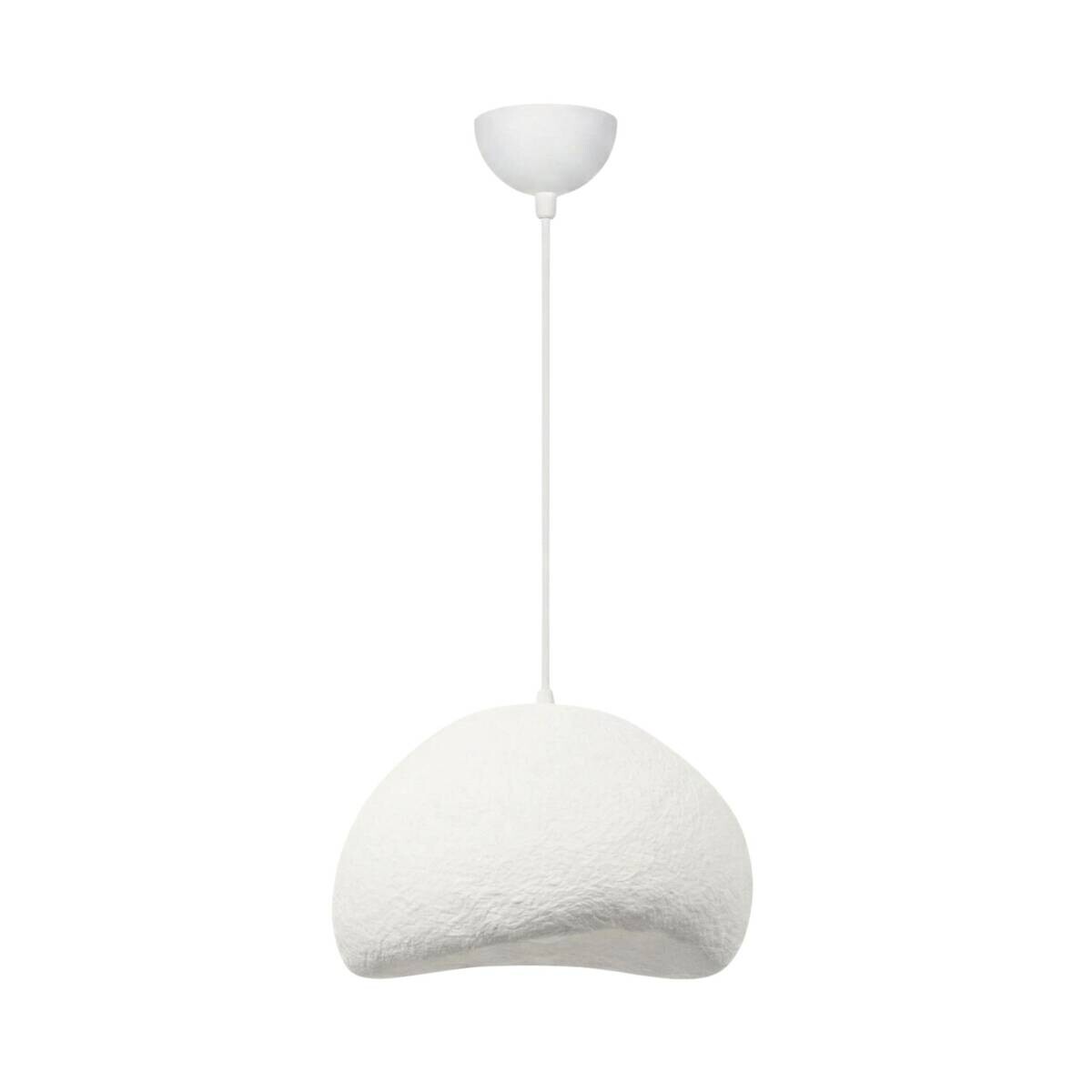 Opviq Pendelleuchte weiß Metall Fiberglas B/T/L: ca. 50x44x50 cm E27 1 Brennstellen