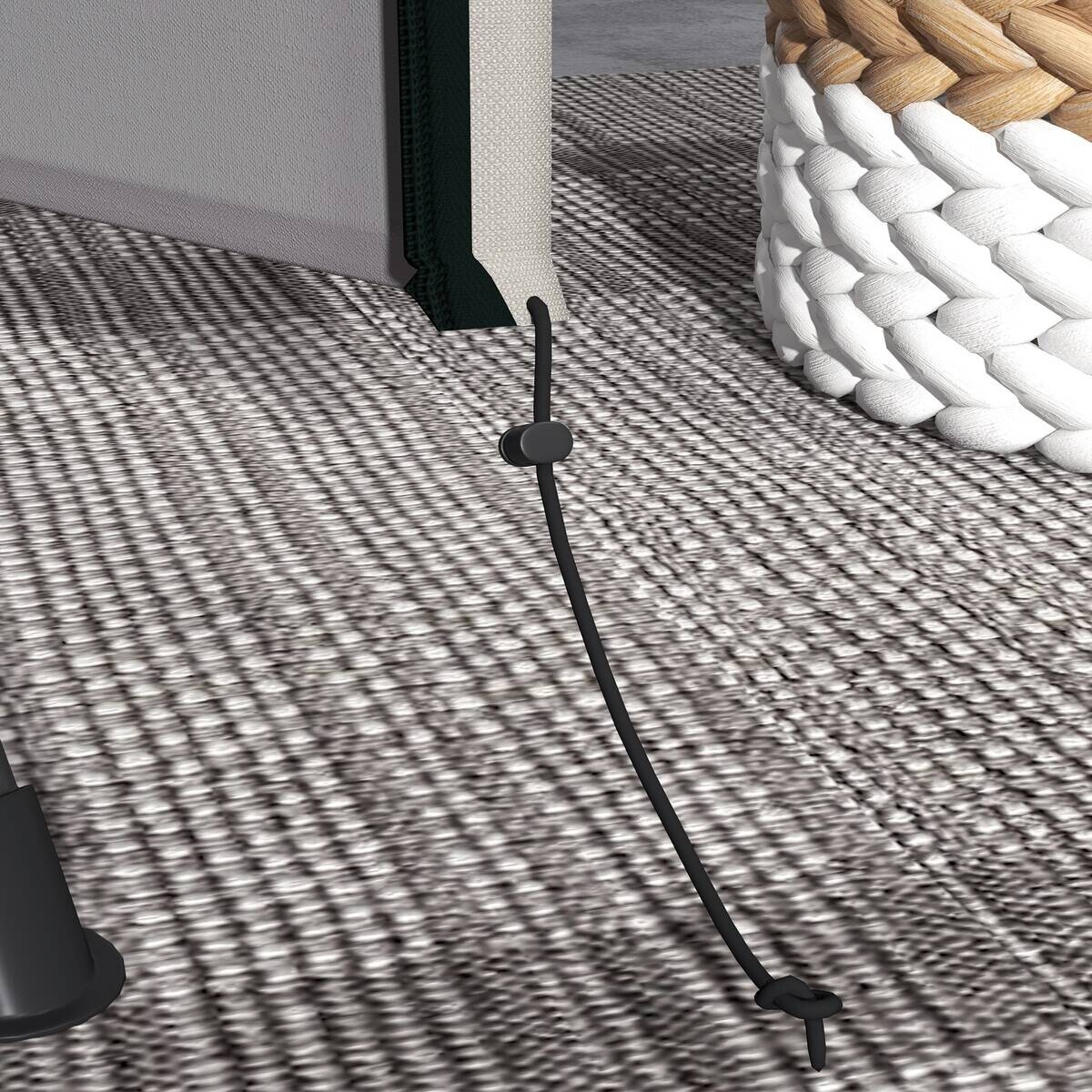 Outsunny Abdeckplane grau Polyester B/H/L: ca. 114x177x152 cm