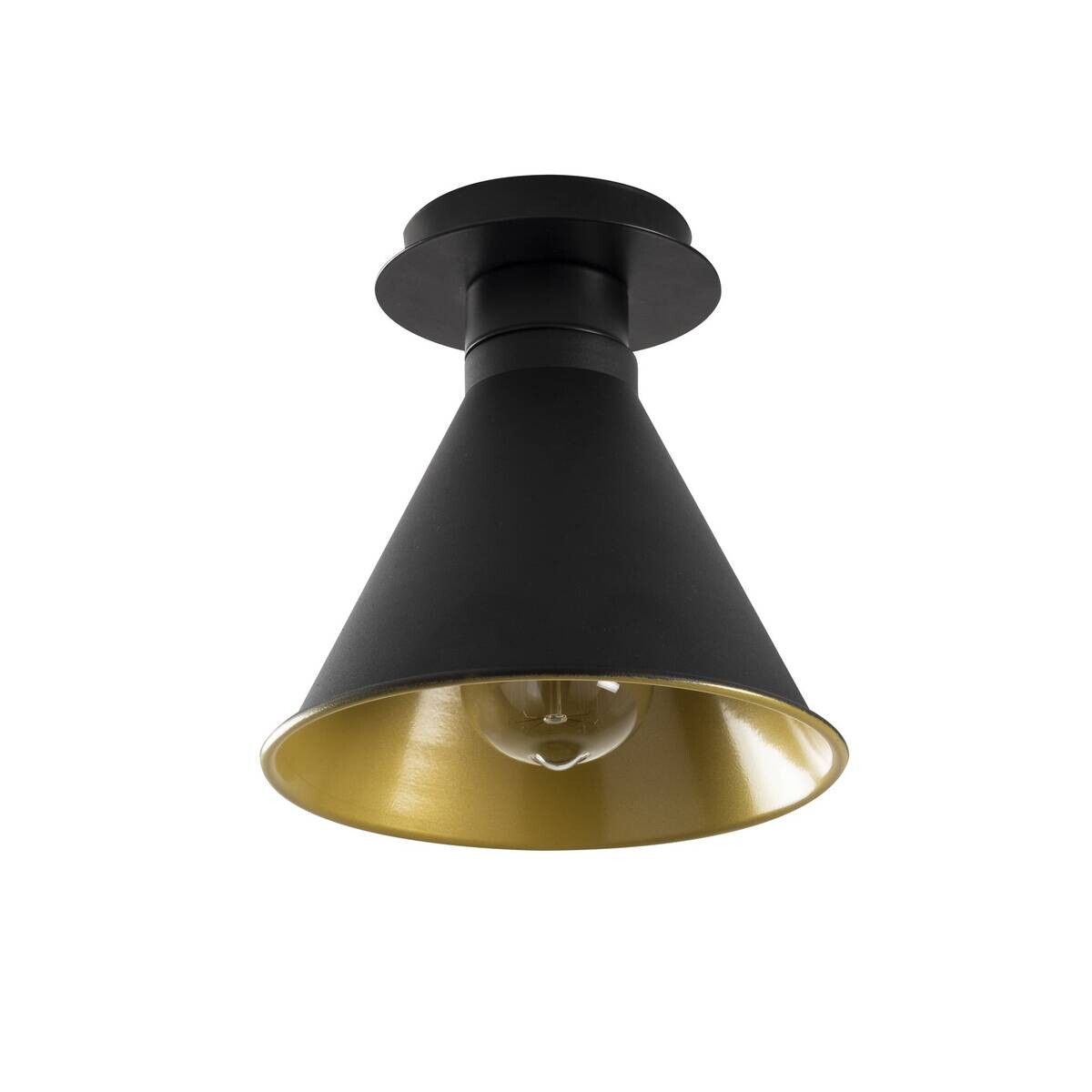 Opviq Deckenleuchte Berceste schwarz Metall B/H/T/L/D: ca. 20x24x20x20x20 cm E27 1 Brennstellen