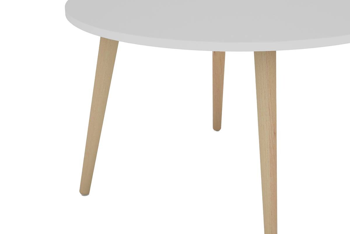 byLIVING Couchtisch LASSE weiß natur Holzwerkstoff Buche