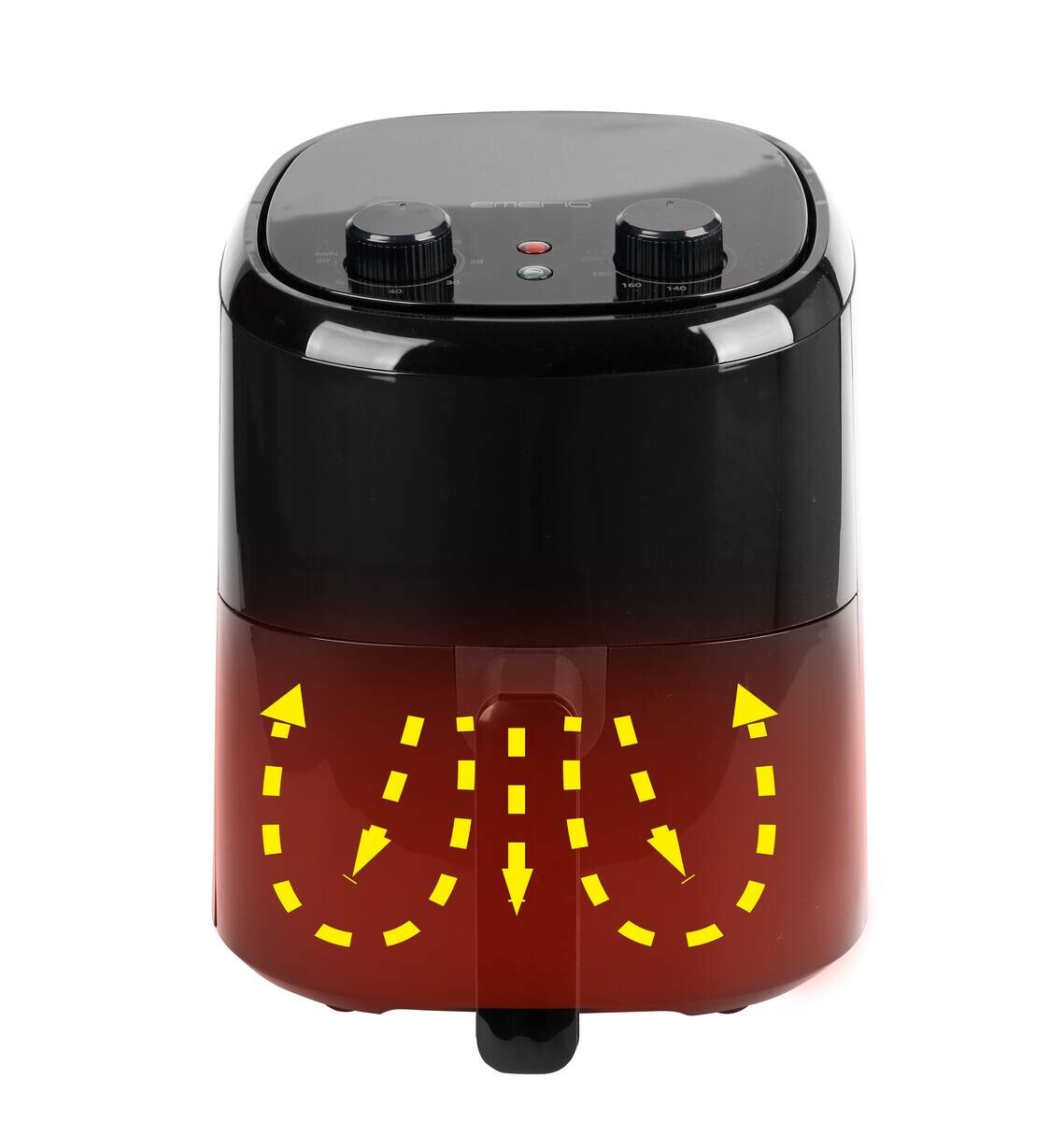 Emerio Heißluftfritteuse AF-130646 schwarz Kunststoff H/D: ca. 26x23 cm ca. 2,2 l
