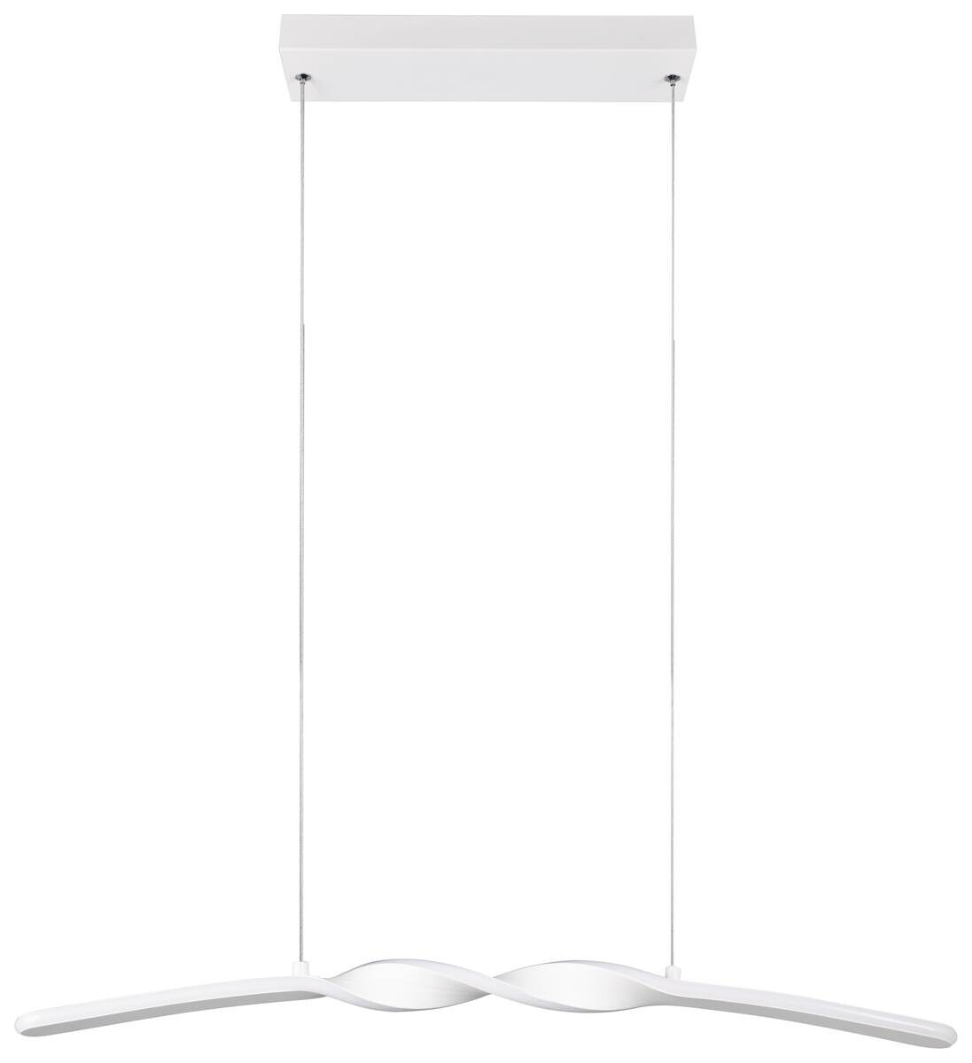 Reality LED Pendelleuchte Ginko weiß Metall B/H/T: ca. 79x15x9 cm 1 Brennstellen