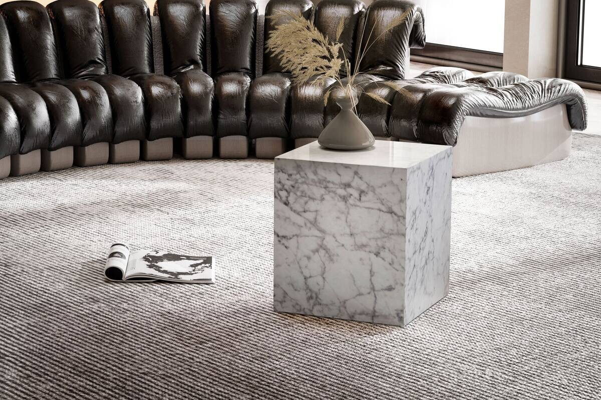 Wohnling Couchtisch Marmoroptik MDF B/H/T: ca. 40x45x40 cm