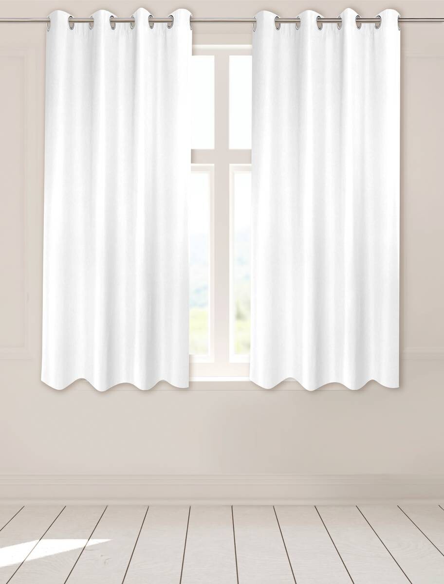 POCOline Ösenvorhang Sorrento weiß B/L: ca. 140x175 cm
