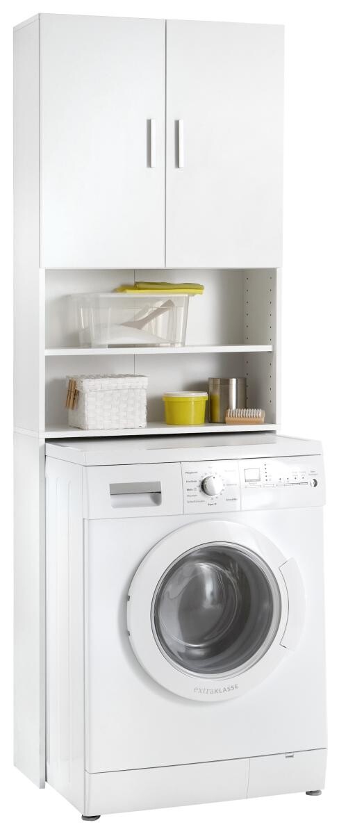 Überbauschrank weiß B/H/T: ca. 64x190x26 cm