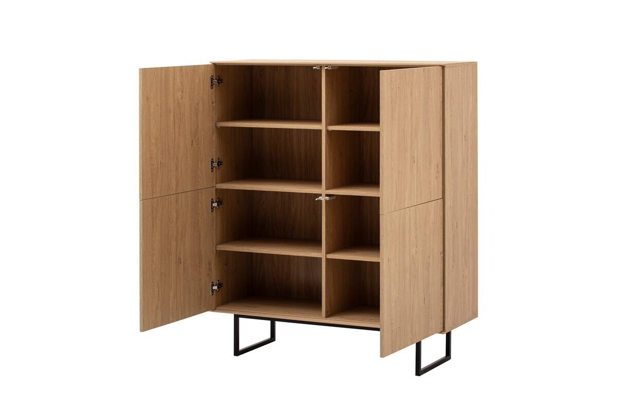 Highboard Kalmar Oak Stone Nachbildung B/H/T: ca. 115x137x40 cm