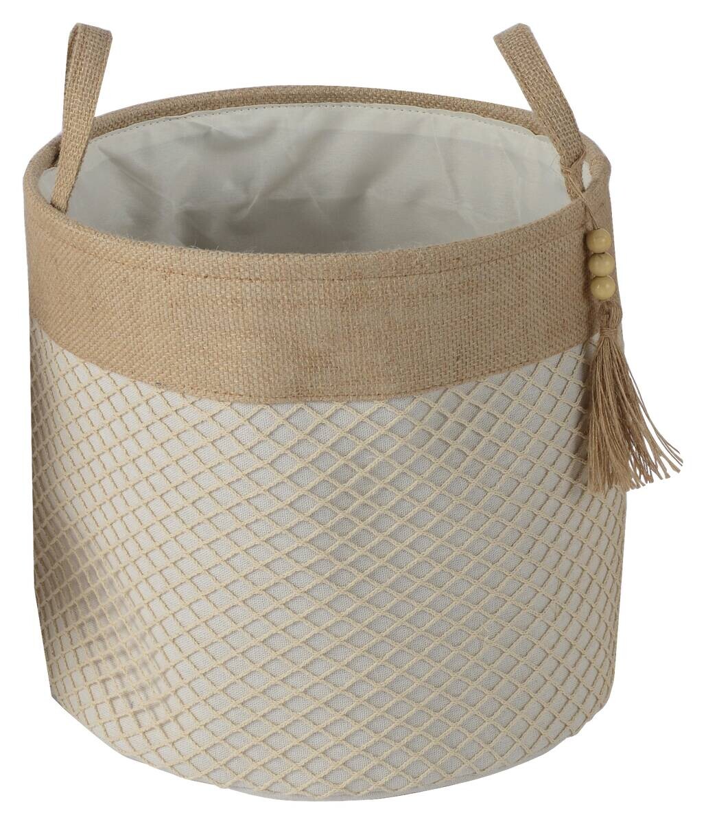 POCOline Korb beige Textil H/D: ca. 30x31 cm