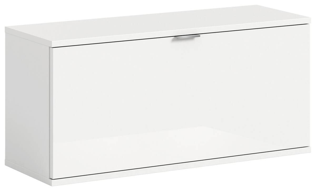 Sitzbank PROJEKT X weiß weiß Hochglanz B/H/T: ca. 92x42x37 cm