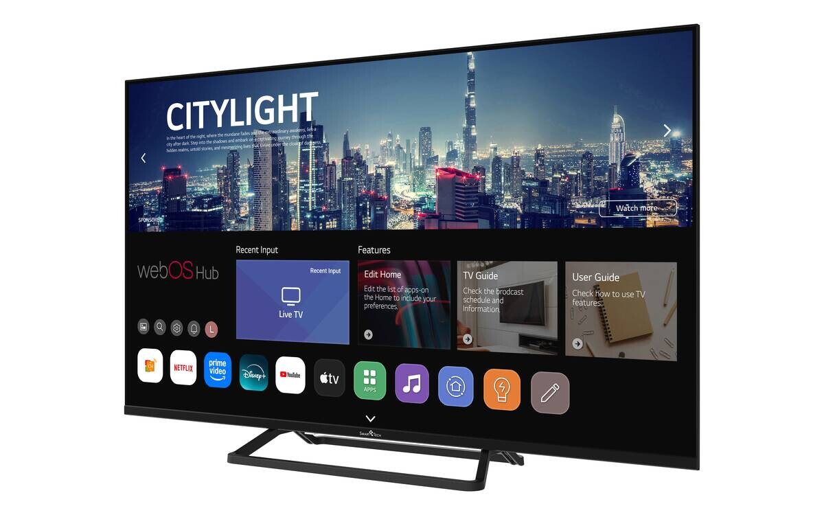 Smart-Tech LED-Fernseher 43FW01V3 schwarz B/H: ca. 96x60 cm
