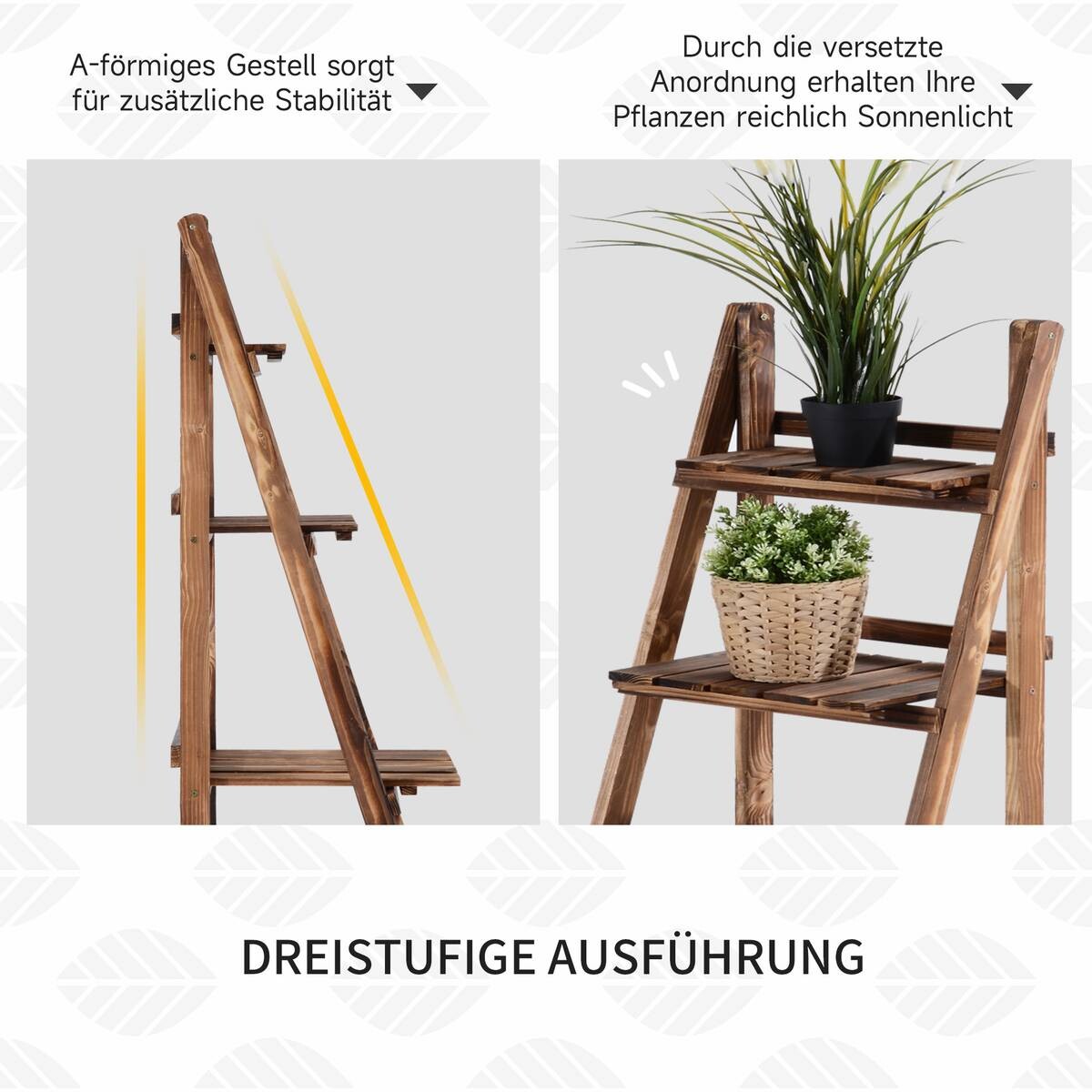 Outsunny Pflanzentreppe