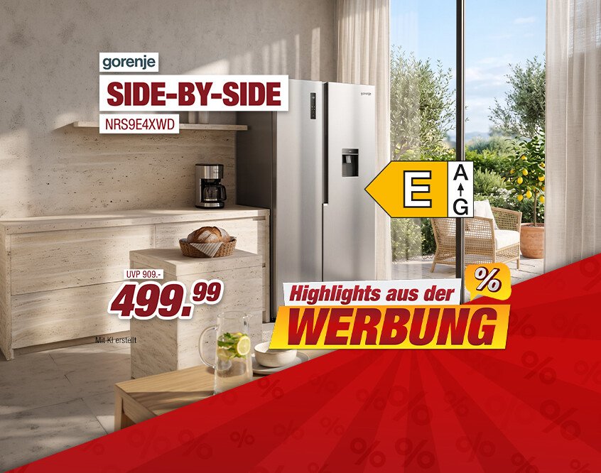 Unsere Werbe Highlights - Side-by-Side NRS9E4XWD