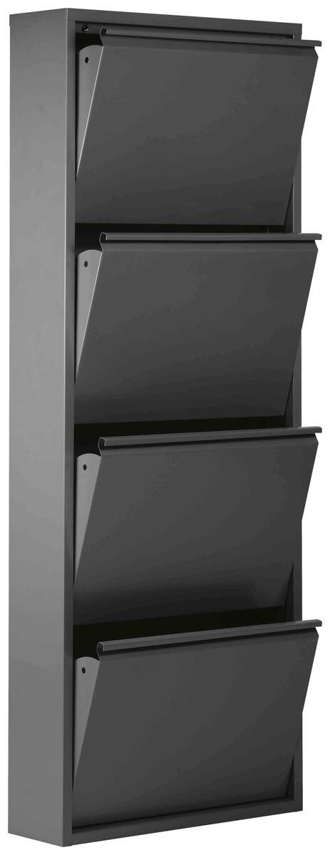 Schuhkipper Black schwarz matt B/H/T: ca. 50x136x13 cm