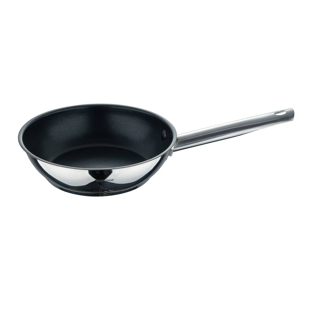 BERGNER Frypan-Set GOURMET silber Edelstahl B/H/L: ca. 26,5x16,3x48 cm