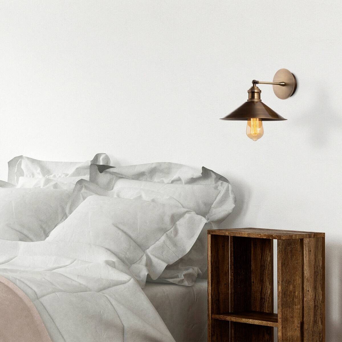 Opviq Wandleuchte Metall B/H/L: ca. 36x25x24 cm E27 1 Brennstellen