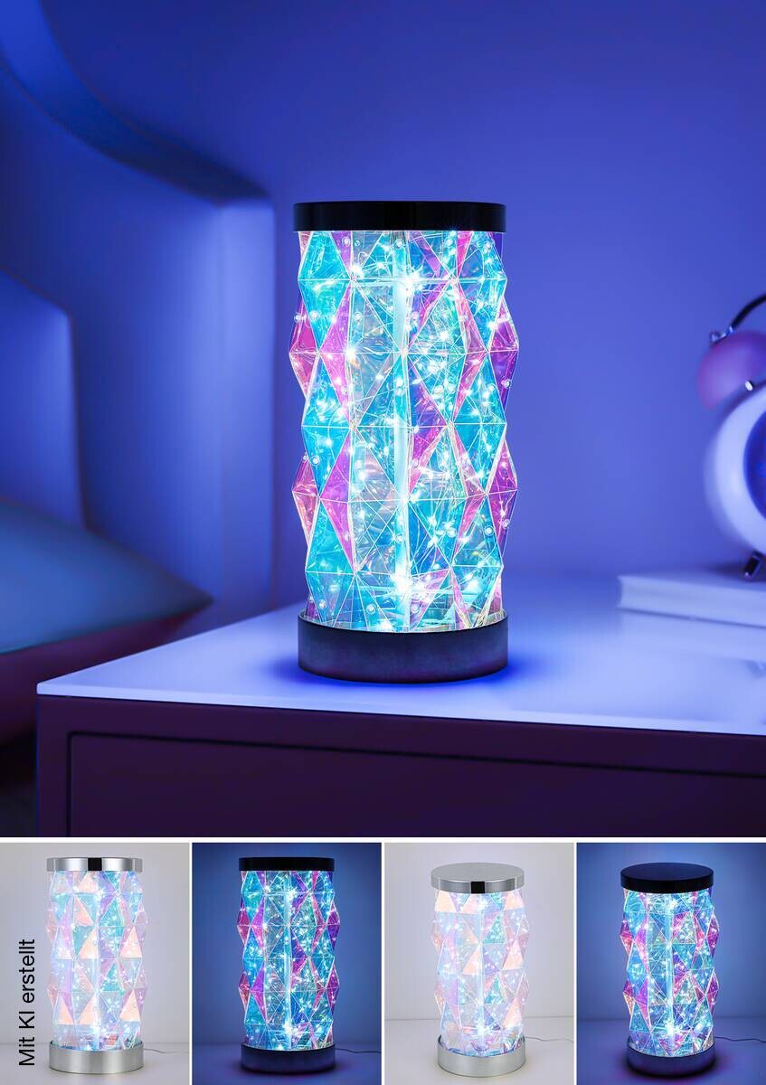 Nolo LED-Tischleuchte Shine transparent pearl B/H/T: ca. 37x16x16 cm