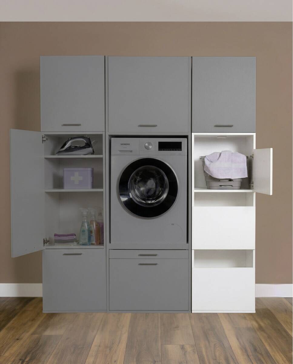 Washcab Wäscheschrank weiß Holzwerkstoff