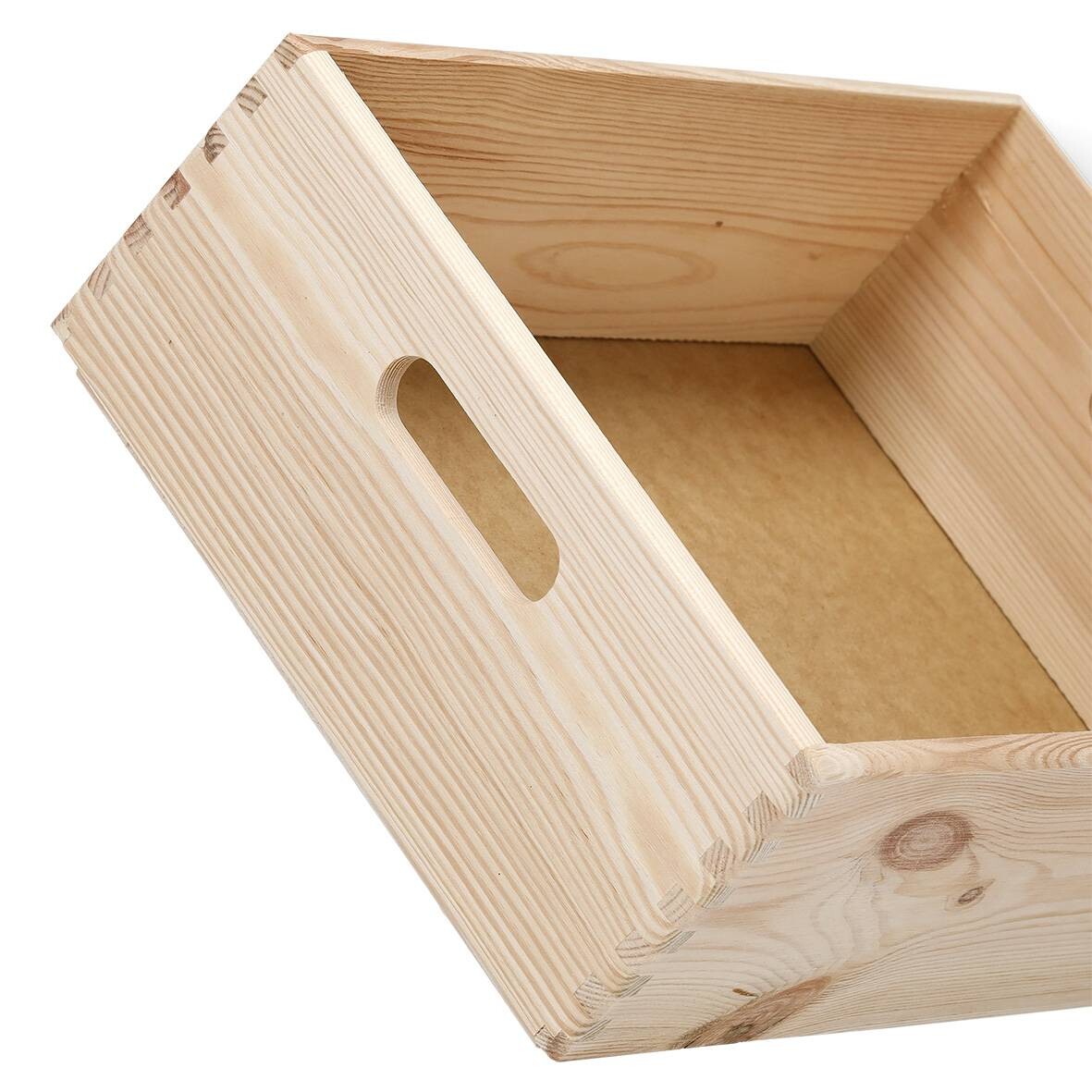 Zeller Allzweckkiste natur Kiefer B/H/L: ca. 40x15x30 cm
