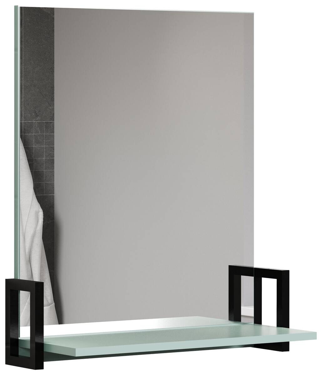 Wandspiegel Matix blau matt B/H/T: ca. 64x74x24 cm