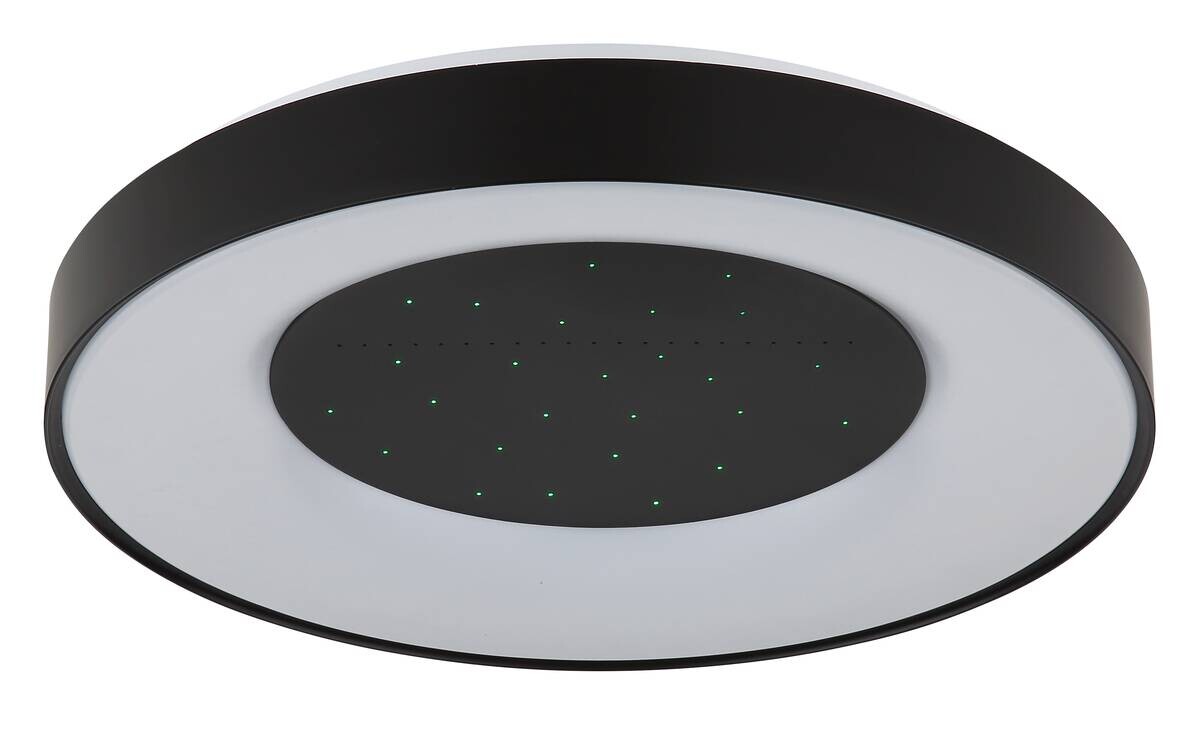 GLOBO Deckenventilator schwarz weiß Kunststoff Metall B/H/L: ca. 10x52,5x52 cm