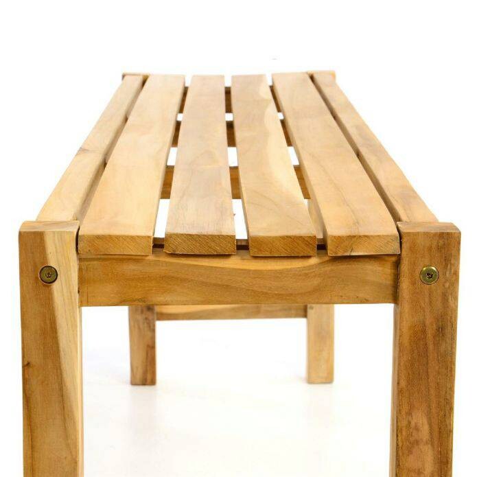 VCM Gartensitzgruppe braun Teakholz B/H/T: ca. 69x75x135 cm