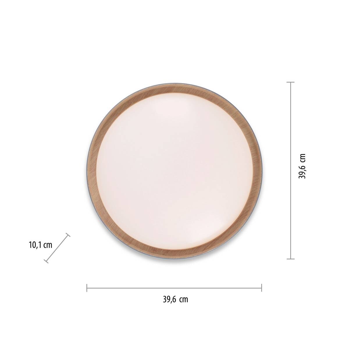 Just Light LED-Deckenleuchte EMILIA 14347-15 grau Kunststoff Metall B/H/D: ca. 40x10x40 cm 1 Brennstellen
