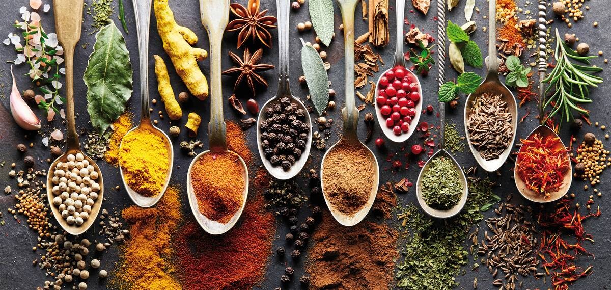 Keilrahmenbild Gewürze B/L: ca. 33x70 cm