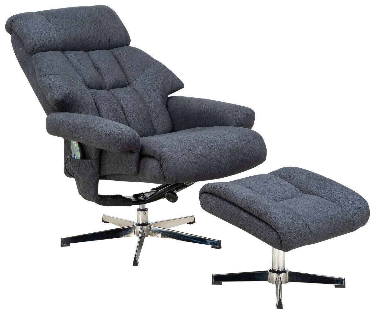 Relaxsessel anthrazit Microfaser B/H/T: ca. 83x83x98 cm