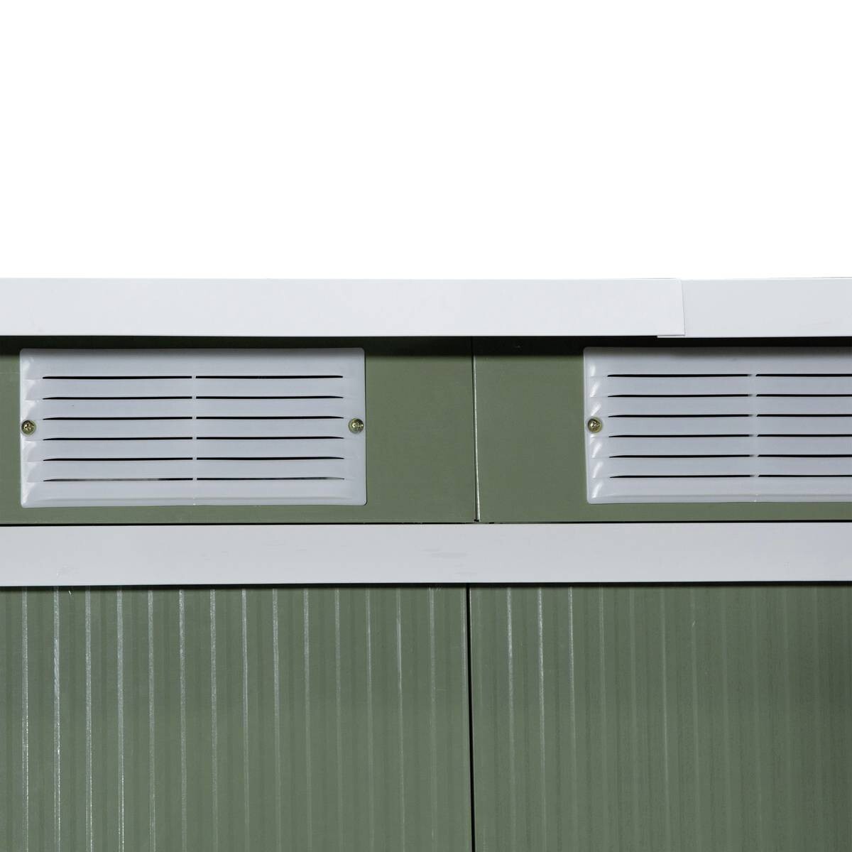 Outsunny Gartenschrank grün Stahl B/H/T: ca. 277x173x130 cm