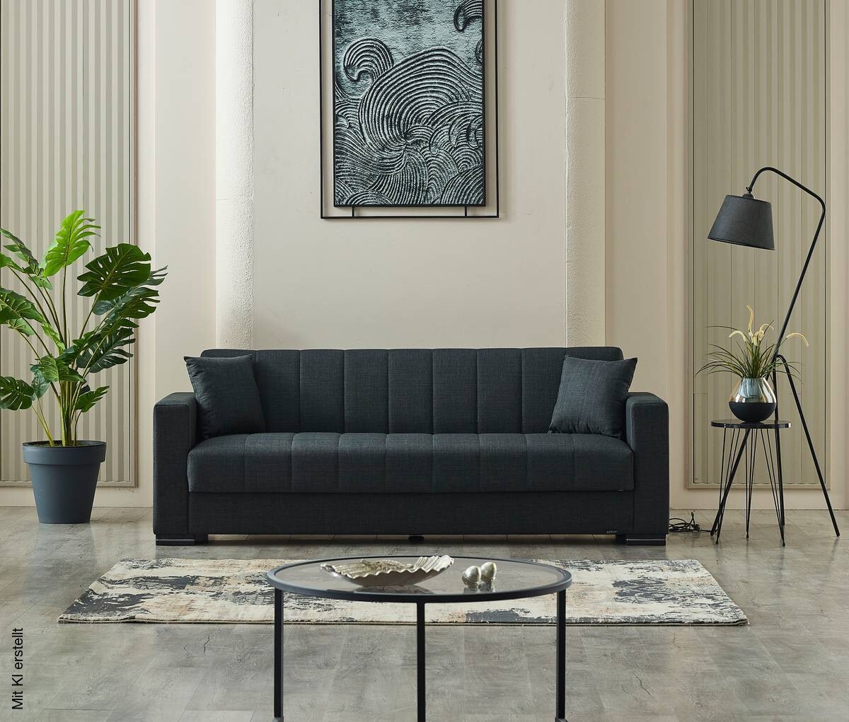 Sofa 3-2-1 Jerry anthrazit Microfaser