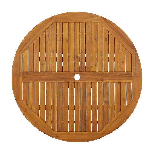 vidaXL Klapptisch braun Akazie B/H/L: ca. 110x75x110 cm