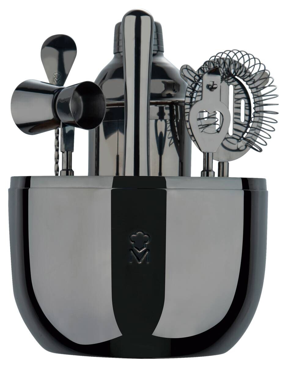 MASTERPRO Cocktail-Set THE DROP schwarz Edelstahl