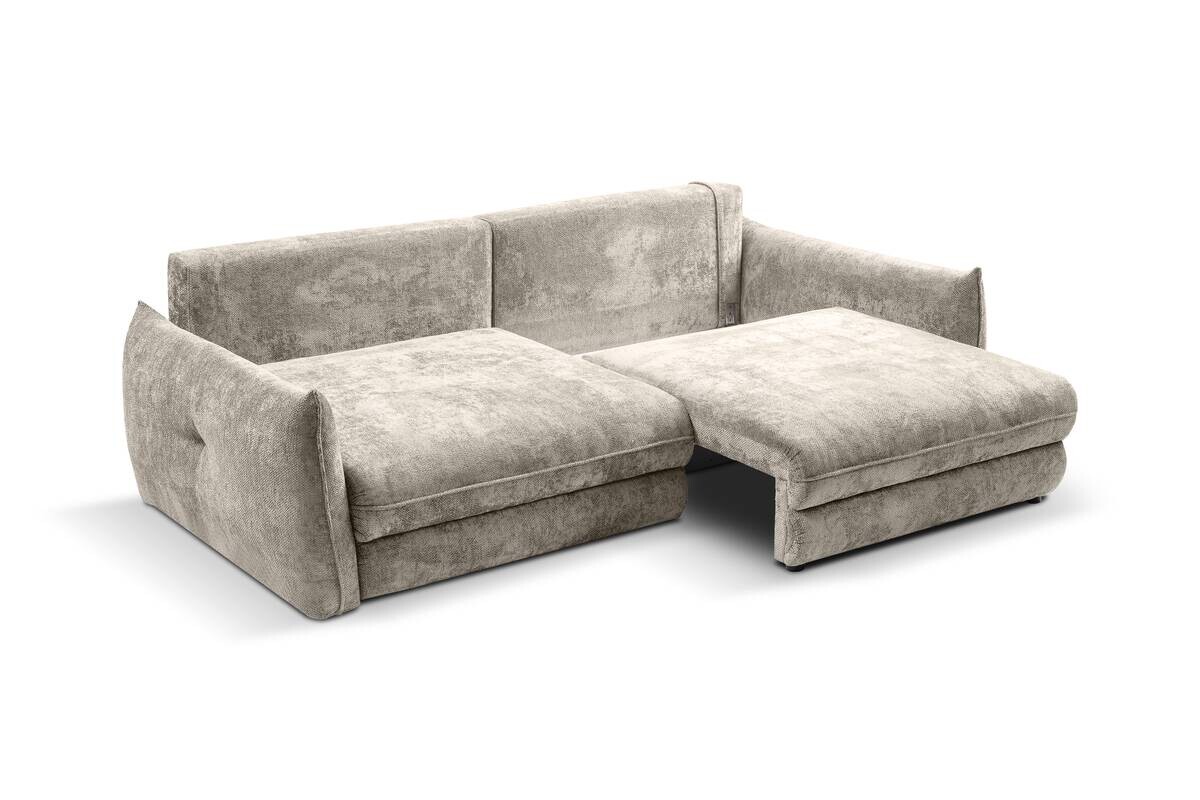 Big Sofa Delphine pearl Microfaser B/H/T: ca. 246x74x119 cm