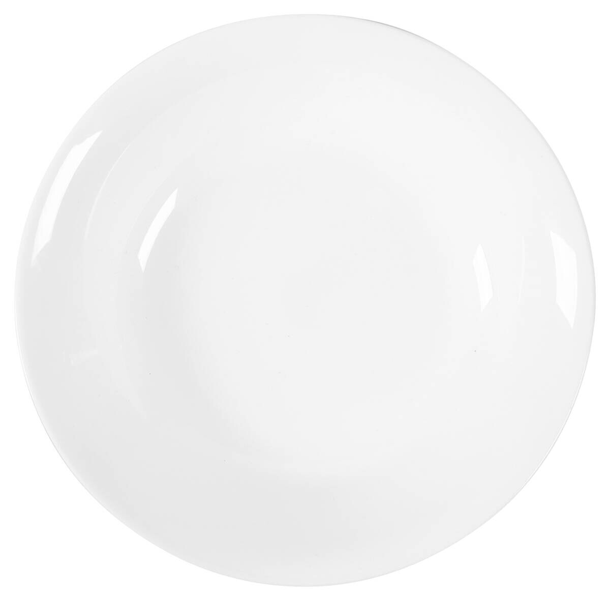 Teller weiß Opal-Hartglas