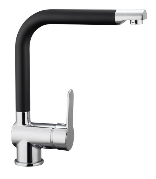 SCHÜTTE Armatur Rio schwarz Chrom Chrom B/H/T: ca. 27,3x25x5,7 cm