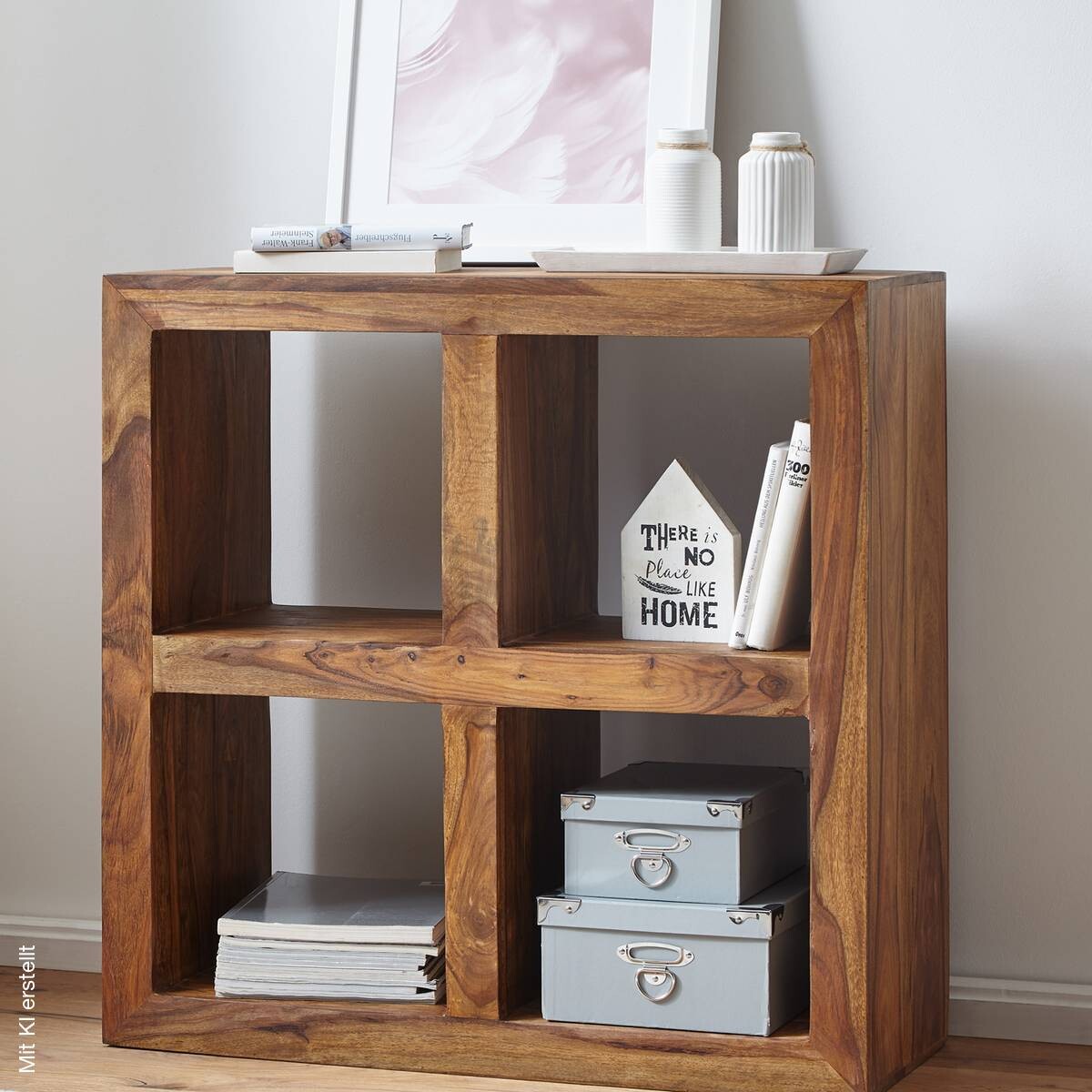 Standregal natur B/H/T: ca. 82x82x34 cm