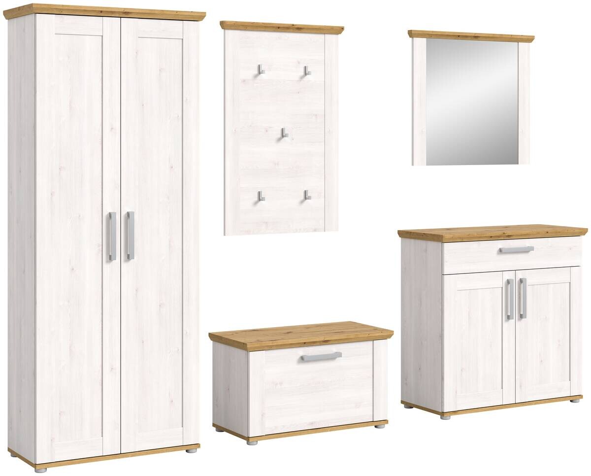 Garderobe Verona Sibiu Lärche Nachbildung Eiche Artisan Nachbildung B/H/T: ca. 285x196x39 cm