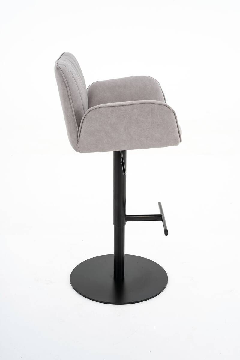 Barhocker FM hellgrau B/H/T: ca. 59x94,5x53 cm