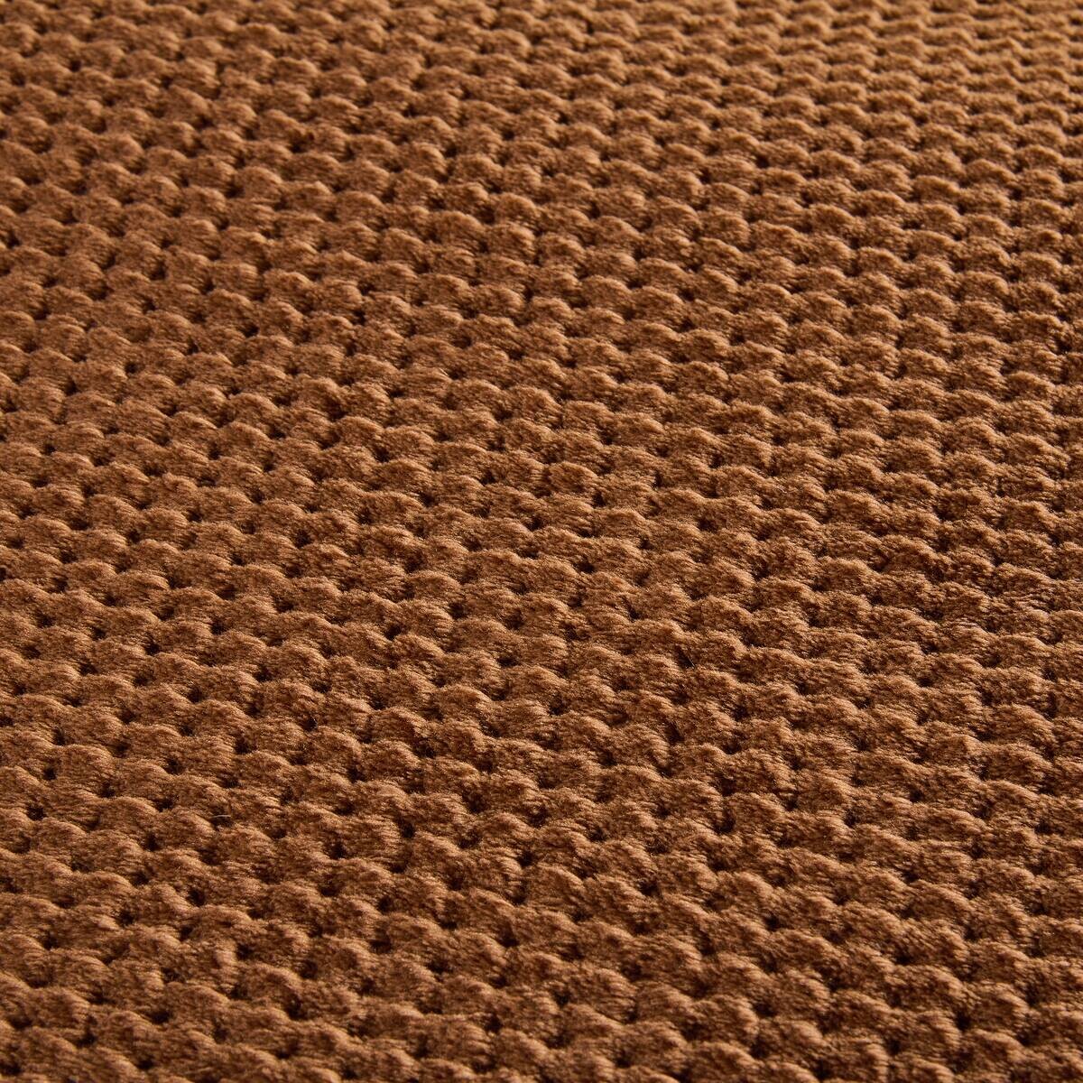 Wohndecke Flanell braun Polyester B/L: ca. 220x240 cm