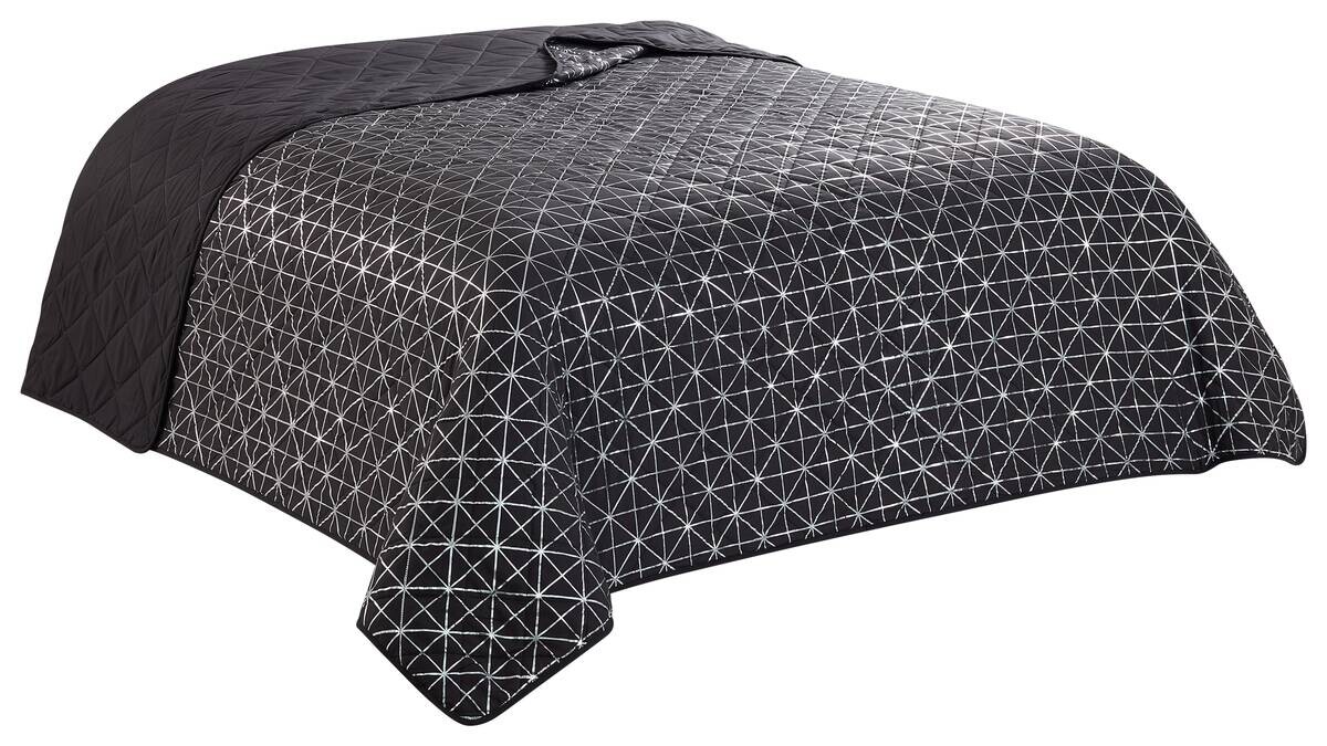 Tagesdecke anthrazit Polyester B/L: ca. 220x240 cm