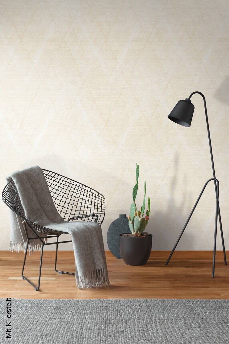 A.S.Creation Vliestapete creme beige B/H/D: ca. 53x1005x8,4 cm