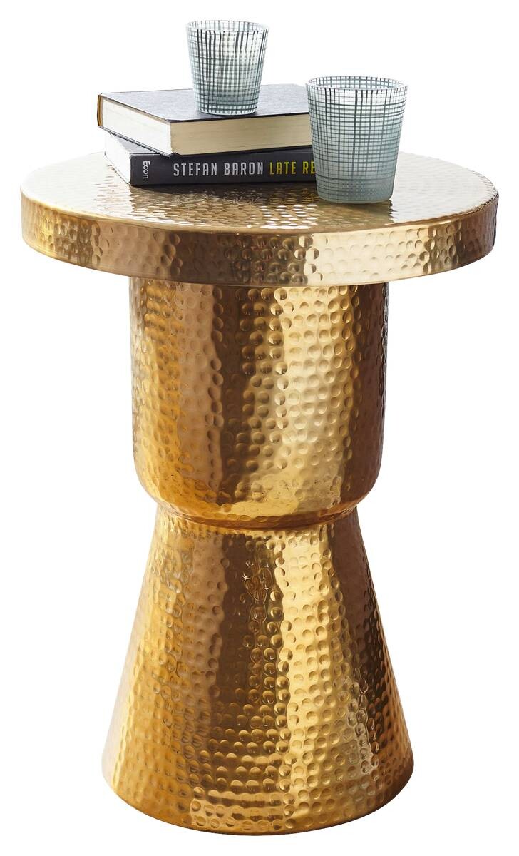Beistelltisch gold Aluminium B/H/T: ca. 43x59x43 cm