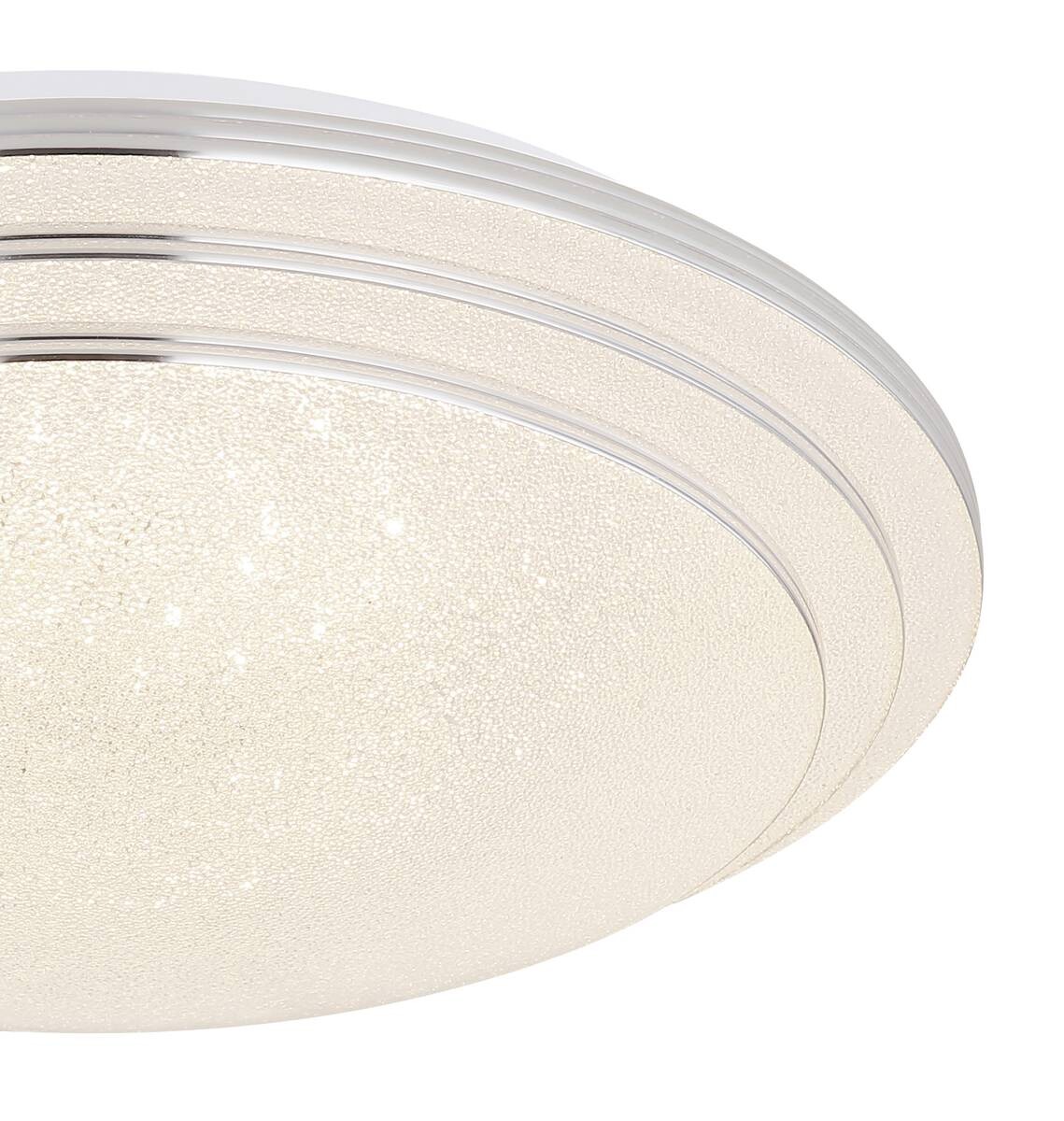 GLOBO Deckenleuchte 48419-18 Aley Opal weiß Metall Acryl H/D: ca. 9,5x40 cm